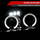 2001-2005 Mazda Miata MX-5 Dual Halo Projector Headlights (Chrome Housing/Clear Lens)