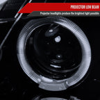 2001-2005 Mazda Miata MX-5 Dual Halo Projector Headlights (Glossy Black Housing/Smoke Lens)