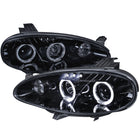 2001-2005 Mazda Miata MX-5 Dual Halo Projector Headlights (Glossy Black Housing/Smoke Lens)