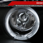 2001-2005 Mazda Miata MX-5 Dual Halo Projector Headlights (Matte Black Housing/Clear Lens)