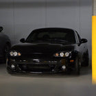 2001-2005 Mazda Miata MX-5 Dual Halo Projector Headlights (Matte Black Housing/Clear Lens)