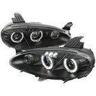 2001-2005 Mazda Miata MX-5 Dual Halo Projector Headlights (Matte Black Housing/Clear Lens)