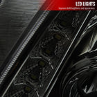 1997-2001 Honda Prelude SMD LED Light Strip Projector Headlights - Chrome/Smoke Lens