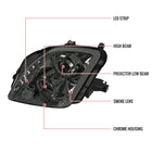 1997-2001 Honda Prelude SMD LED Light Strip Projector Headlights - Chrome/Smoke Lens