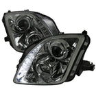 1997-2001 Honda Prelude SMD LED Light Strip Projector Headlights - Chrome/Smoke Lens