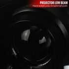 1997-2001 Honda Prelude SMD LED Light Strip Projector Headlights - Matte Black/Smoke Lens