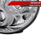 2002-2003 Subaru Impreza Dual Halo Bug Eye Projector Headlights (Chrome Housing/Clear Lens)