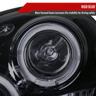 2002-2003 Subaru Impreza Dual Halo Bug Eye Projector Headlights (Glossy Black Housing/Smoke Lens)