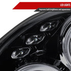 2002-2003 Subaru Impreza Dual Halo Bug Eye Projector Headlights (Glossy Black Housing/Smoke Lens)