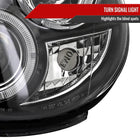 2002-2003 Subaru Impreza Dual Halo Bug Eye Projector Headlights (Matte Black Housing/Clear Lens)