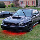 2002-2003 Subaru Impreza Dual Halo Bug Eye Projector Headlights (Matte Black Housing/Clear Lens)