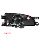 1995-2001 Subaru Impreza Retro Style Projector Headlights - Matte Black/Clear Lens