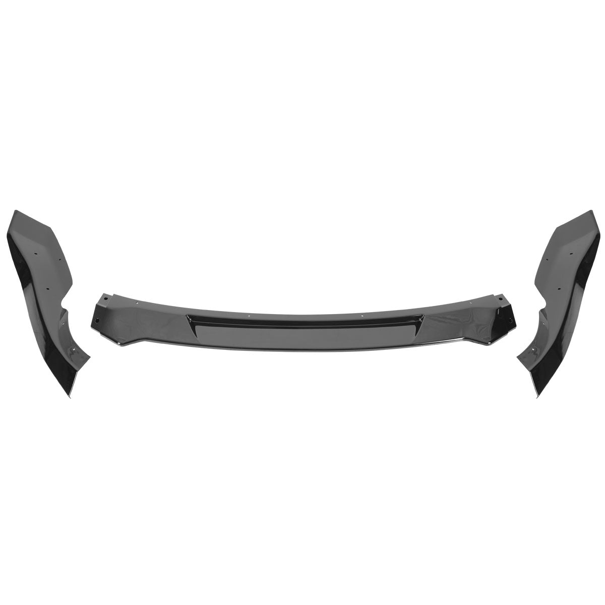 2009-2012 Nissan 370Z Glossy Black 3PC Front Bumper Lip Splitter Kit