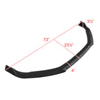 2018-2020 Honda Accord Matte Black Polypropylene 3PC Front Bumper Lip
