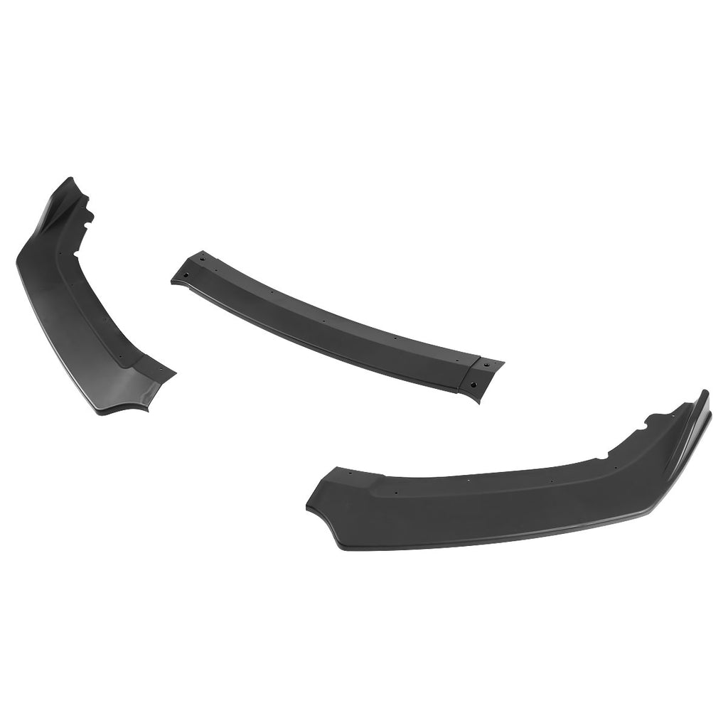 2016-2018 Honda Civic Sedan Matte Black Polypropylene 3PC Bumper Lip Kit