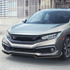2016-2018 Honda Civic Sedan Matte Black Polypropylene 3PC Bumper Lip Kit