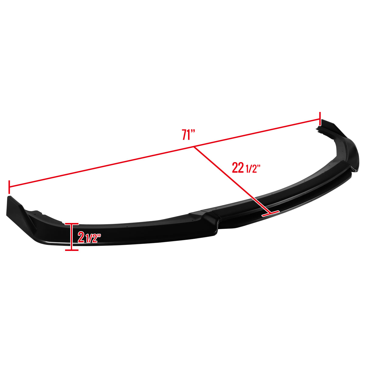 2016-2018 Honda Civic Sedan Polypropylene Bumper Lip