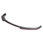 2016-2018 Honda Civic Sedan Glossy Black/Red Trim 3PC Front Bumper Lip Splitter Kit