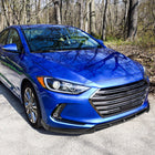 2017-2018 Hyundai Elantra Matte Black Polypropylene 3PC Bumper Lip