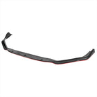 2014-2016 Lexus IS250 F-Sport Glossy Black/Red Trim 3PC Front Bumper Lip Splitter Kit