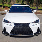 2017-2020 Lexus IS200t/IS300/IS350 Matte Black 3PC Front Bumper Lip Splitter Kit