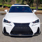 2017-2020 Lexus IS200t/IS300/IS350 Glossy Black 3PC Front Bumper Lip Splitter Kit
