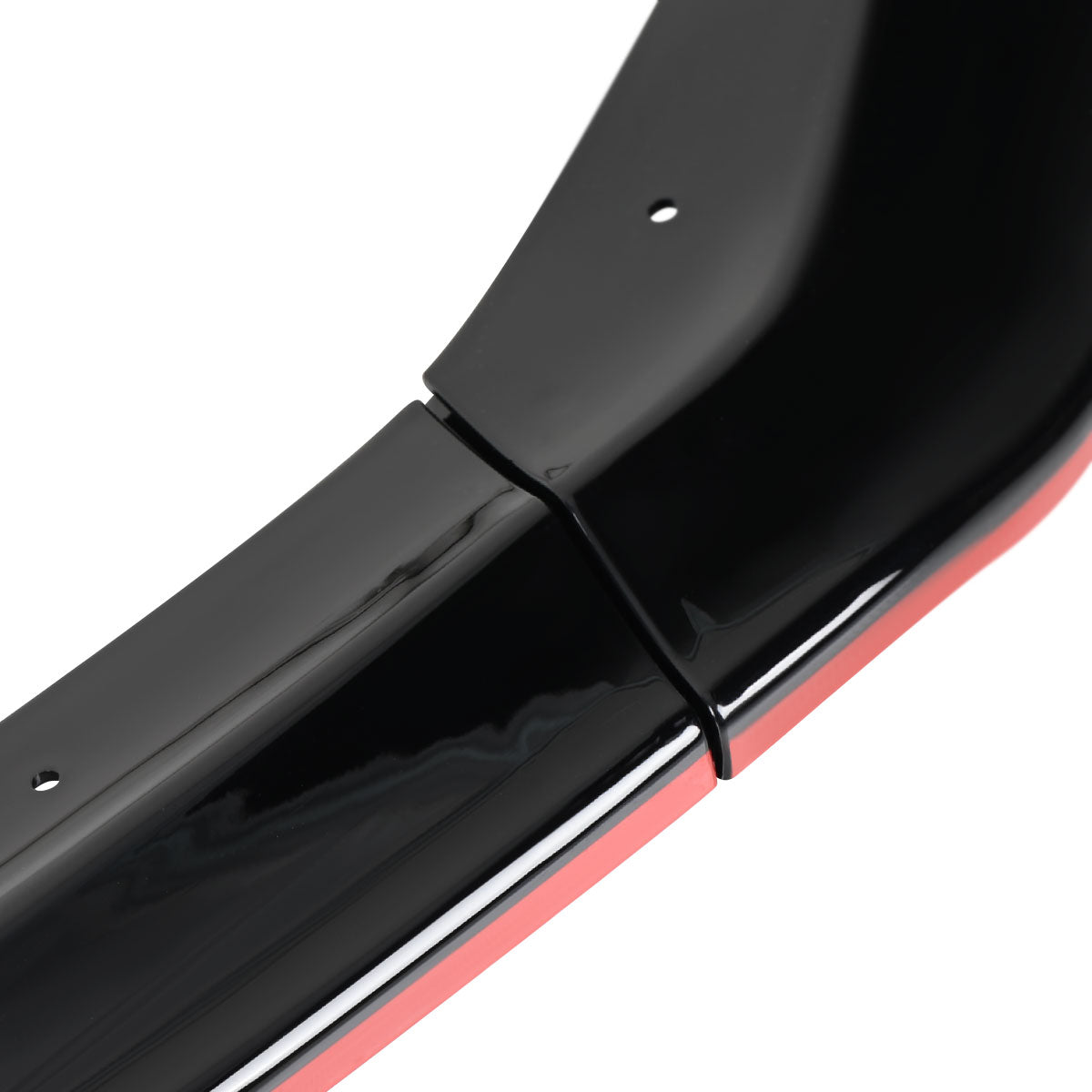 2017-2020 Lexus IS200t/IS300/IS350 Glossy Black/Red Trim 3PC Front Bumper Lip Splitter Kit