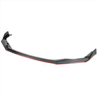 2017-2020 Lexus IS200t/IS300/IS350 Glossy Black/Red Trim 3PC Front Bumper Lip Splitter Kit
