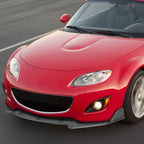 2009-2012 Mazda Miata MX-5 Matte Black 3PC Front Bumper Lip Splitter Kit