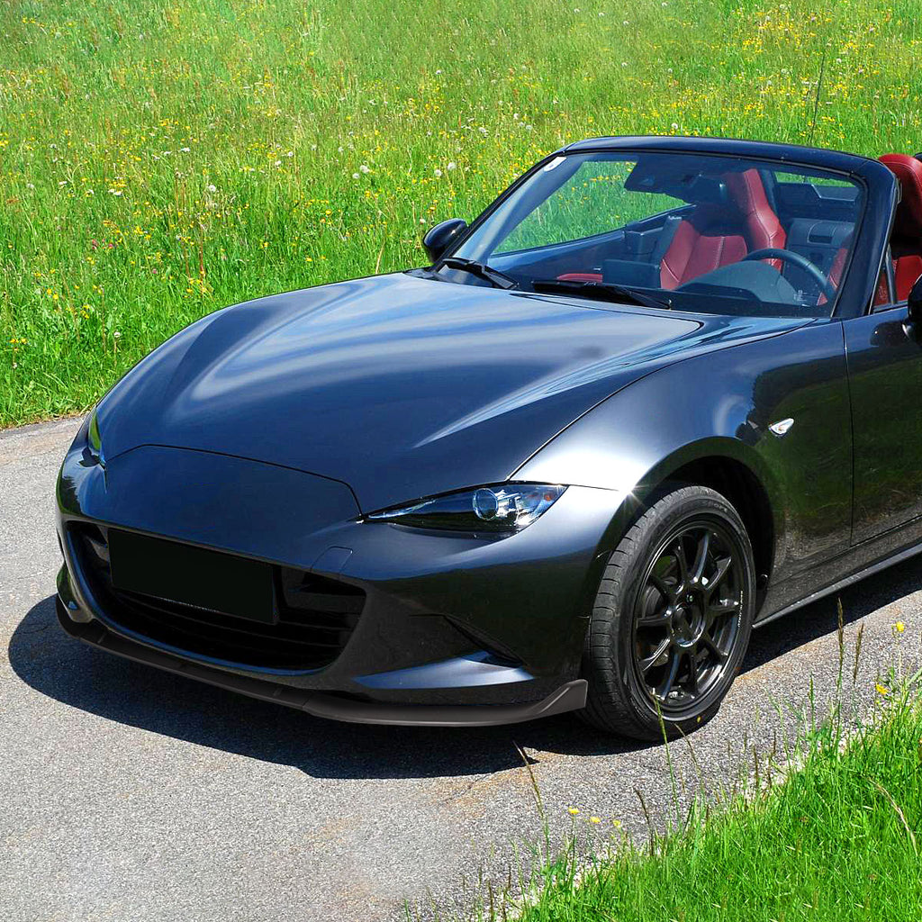 2016-2025 Mazda Miata MX-5 Matte Black 3PC Front Bumper Lip Splitter Kit