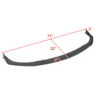 2019-2020 Mazda 3 Matte Black Polypropylene 3PC Front Bumper Lip Set