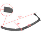 2014-2015 Kia Optima Matte Black 3PC Front Bumper Lip Splitter Kit
