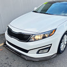 2014-2015 Kia Optima Glossy Black 3PC Front Bumper Lip Splitter Kit