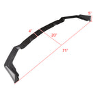 2014-2018 Infiniti Q50 Sport Matte Black Polypropylene 3PC Bumper Lip