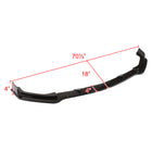 2014-2017 Infiniti Q50 Glossy Black Polypropylene 3PC Bumper Lip