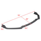 2018-2020 Infiniti Q50 Sport Matte Black Polypropylene 3PC Bumper Lip Set