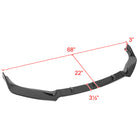 2016-2019 Nissan Sentra Glossy Black Polypropylene 3PC Bumper Lip