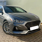 2018-2019 Hyundai Sonata Glossy Black 3PC Front Bumper Lip Splitter Kit