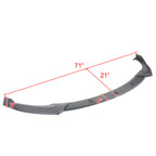 2013-2017 Hyundai Veloster Turbo Matte Black 3PC Front Bumper Splitter Kit