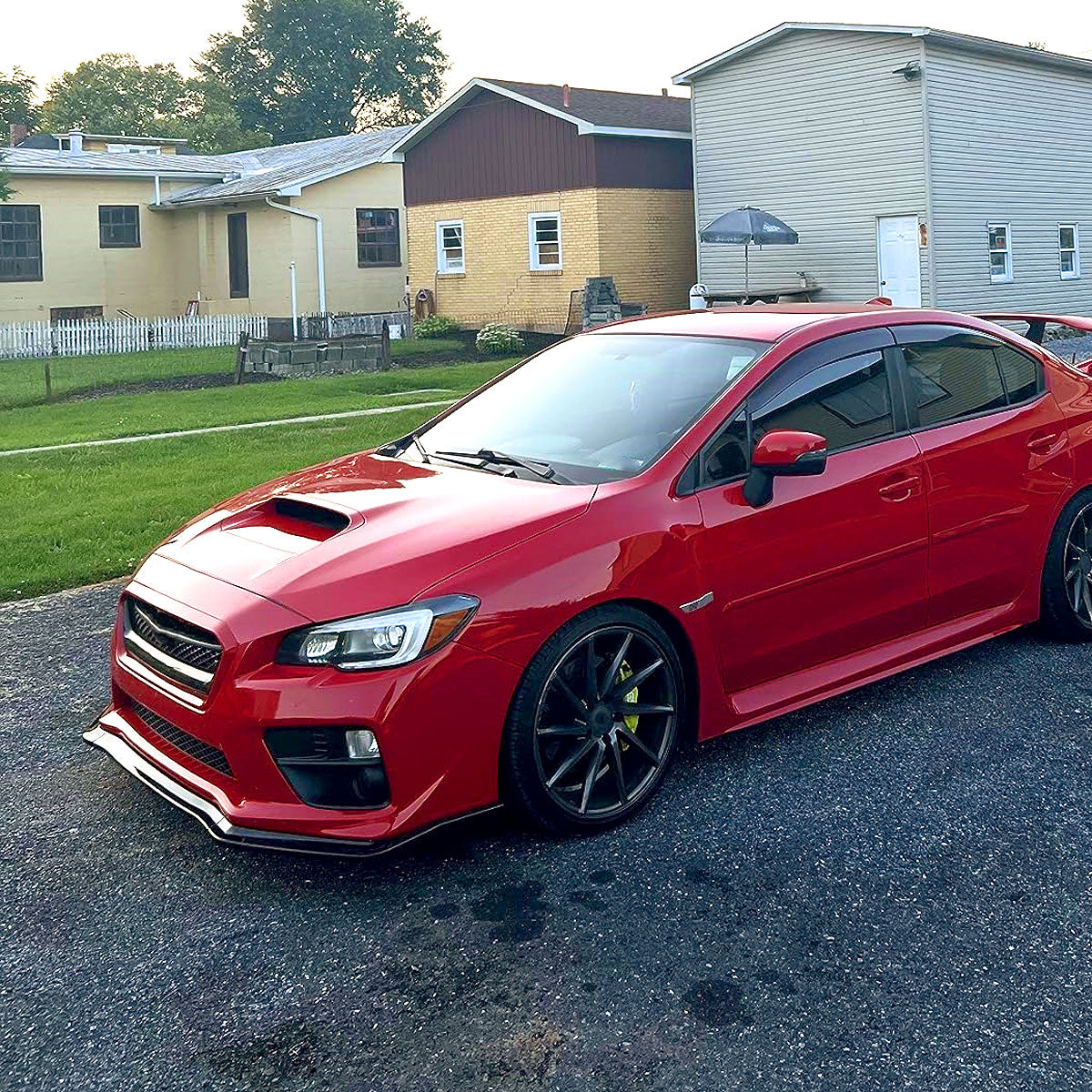 2018-2021 Subaru WRX/STI Glossy Black 3PC Front Bumper Lip Splitter Kit