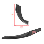 2016-2020 Honda Civic Sedan Matte Black Polypropylene Rear Bumper Lip Diffuser Set