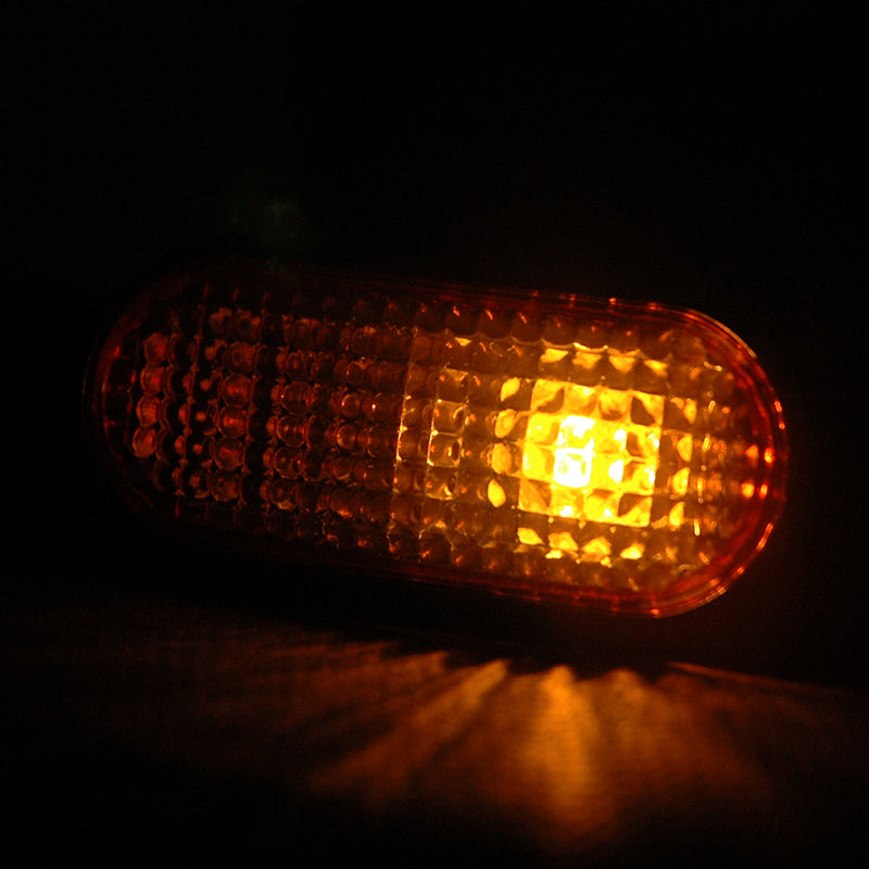 1992-1995 Honda Civic Amber Lens Side Marker Flat Style Lights