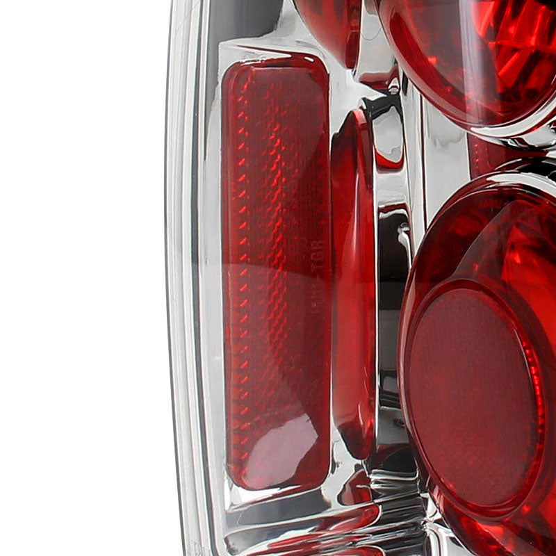 2003-2005 Toyota 4Runner Tail Lights (Chrome Housing/Clear Lens)