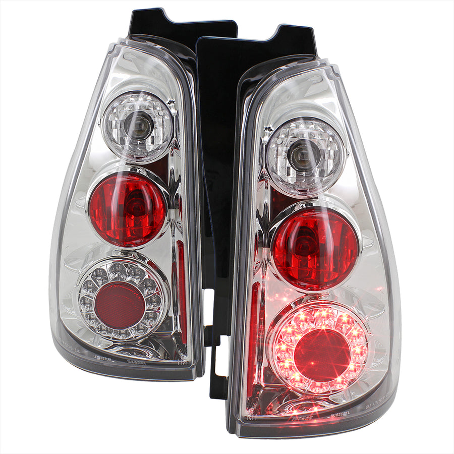 2003-2005 Toyota 4Runner LED Tail Lights (Chrome Housing/Clear Lens)