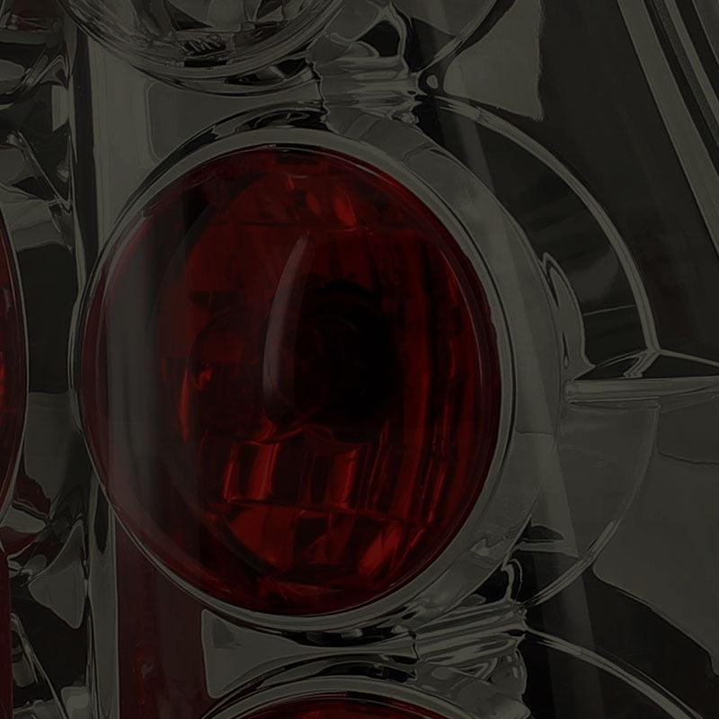 2003-2005 Toyota 4Runner Tail Lights (Chrome Housing/Smoke Lens)