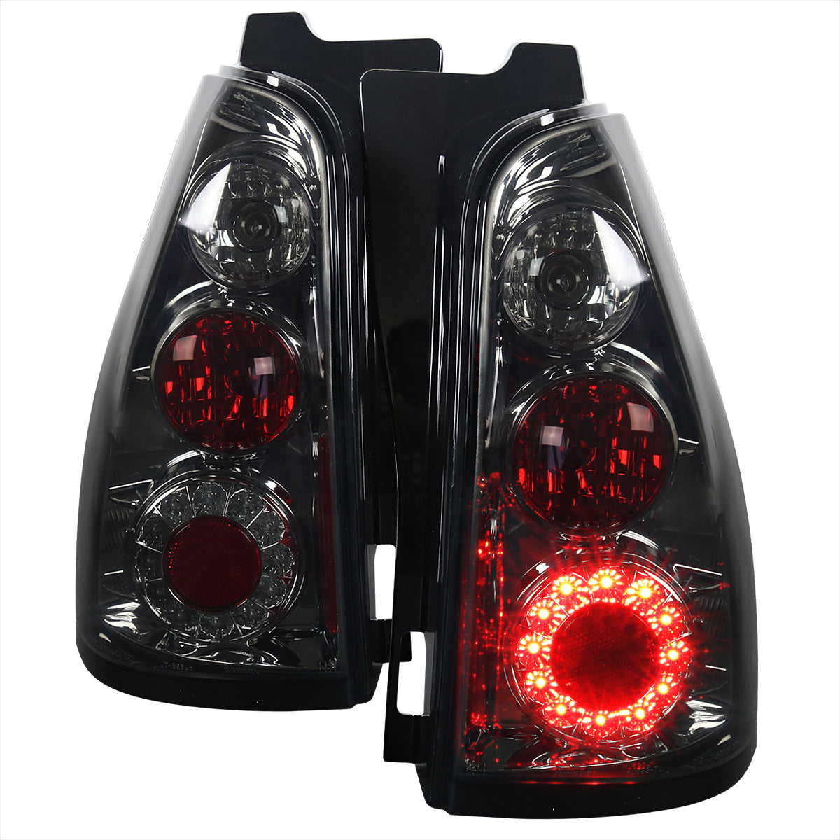 2003-2005 Toyota 4Runner LED Tail Lights (Chrome Housing/Smoke Lens)