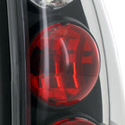 2003-2005 Toyota 4Runner Tail Lights (Matte Black Housing/Clear Lens)