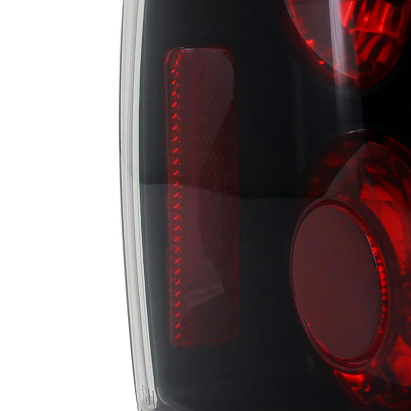 2003-2005 Toyota 4Runner Tail Lights (Matte Black Housing/Clear Lens)