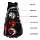 2003-2005 Toyota 4Runner LED Tail Lights (Matte Black Housing/Clear Lens)
