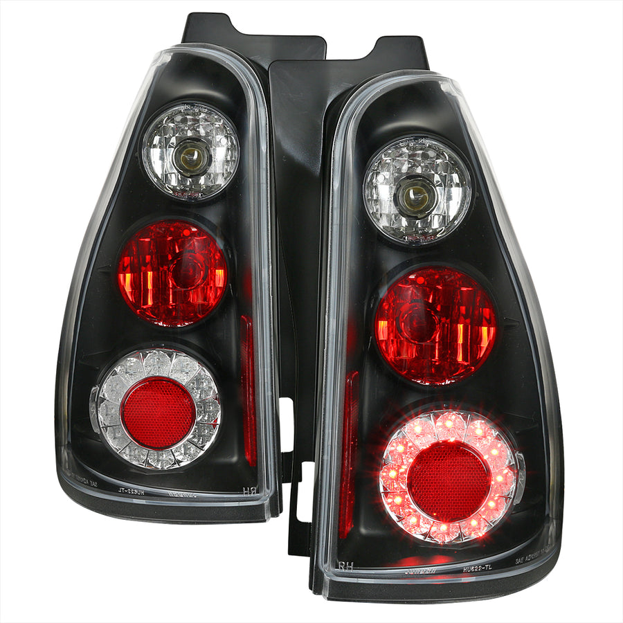 2003-2005 Toyota 4Runner LED Tail Lights (Matte Black Housing/Clear Lens)